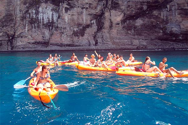Kayak de mar para grupos en Tenerife